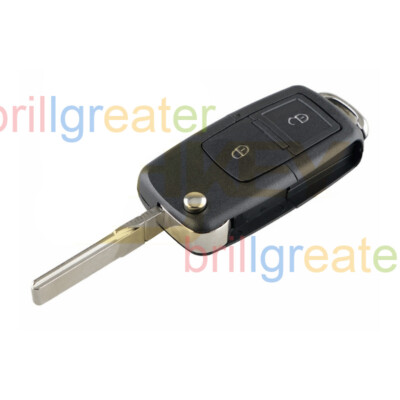 Replacement Key Remote Case Fob Shell for Volkswagen VW 2 Button