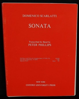 Sonata Sheet Music Score by Domenico Scarlatti Oxford University Press
