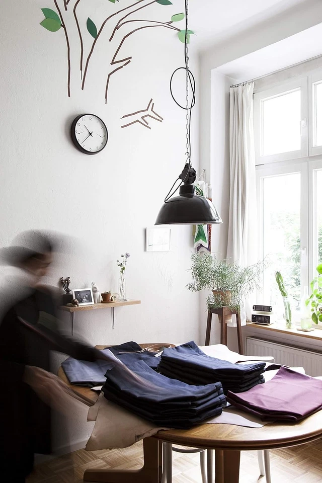 Lemnos Wall Clock Campagne Ale Temperature and Hygrometer Wall Clock Analog Wood - Image 4 of 4