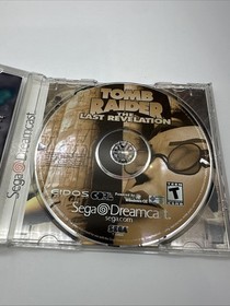 Tomb Raider The Last Revelation Sega Dreamcast Reg Card CIB