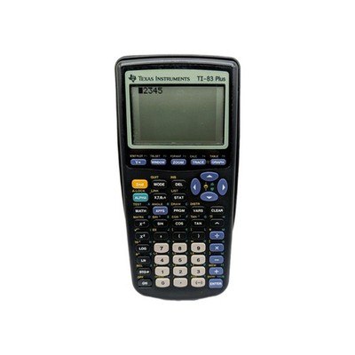 TI-83 Plus Texas Instruments Plus Graphing Calculato Black Cover School Read 
