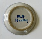 M. A. Hadley Pottery THANK YOU Plate Trinket Dish Coaster 4" Wide VTG — photo 2