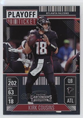 2024 Panini Contenders Playoff Ticket /199 Kirk Cousins #4 18xo