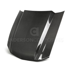 Anderson Composites for 10-12 Ford Mustang Type-CJ 3in Carbon Fiber Cowl Hood