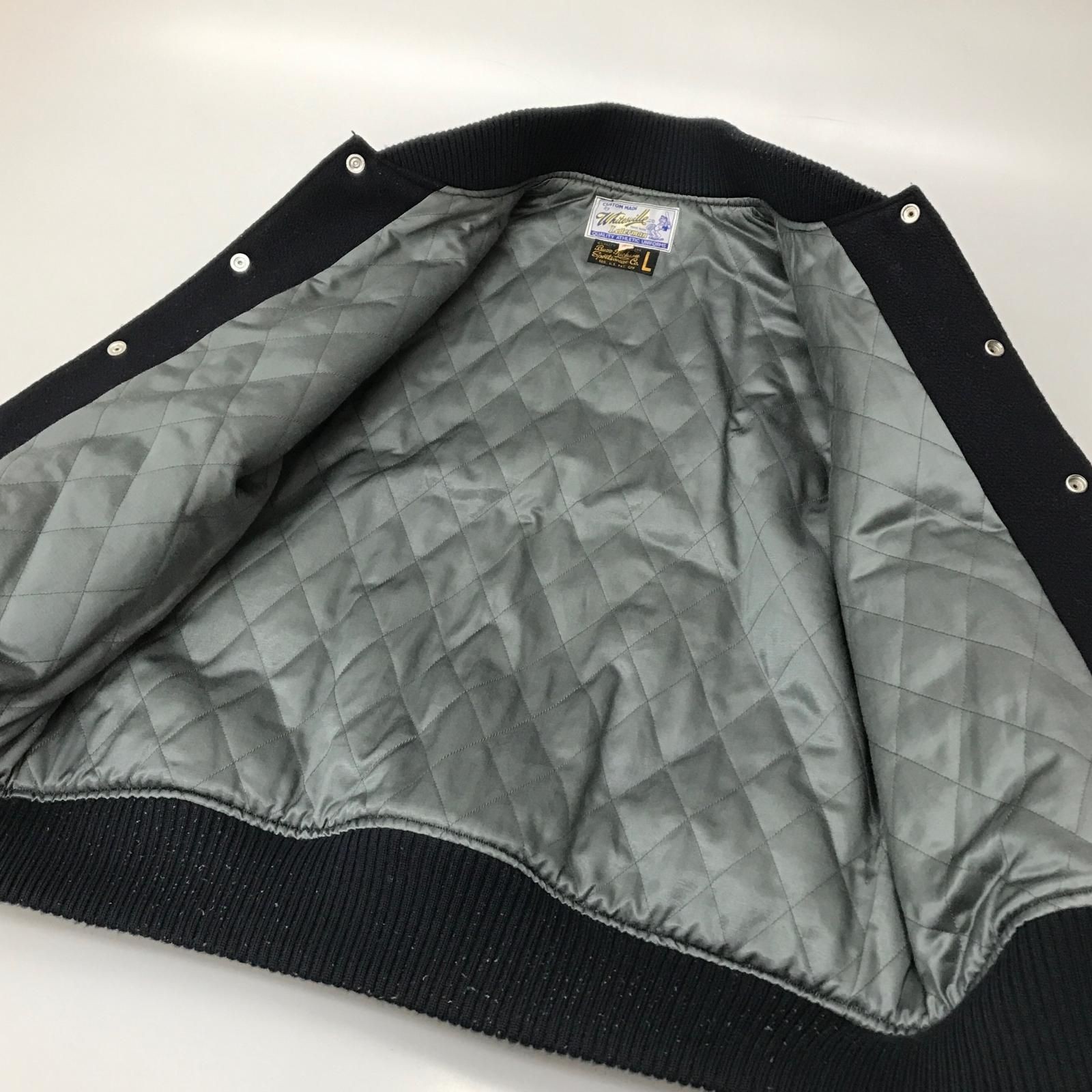 Buzz Rickson's Stadium Jacket 40 Navy Recycle Used - image 4