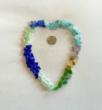 Beach Sea Glass Rainbow of Colors 100 Pieces Tinies Genuine Surf-tumbled