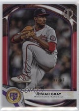 2022 Topps Tribute 2021 Rookies Purple 7/50 Josiah Gray #94 1u6