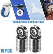 10 Pcs 695-2RS 5x13x4mm Double Rubber Shield Auto Deep Groove Ball Bearings