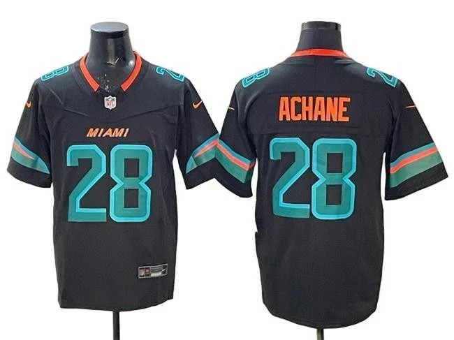 Nike Dolphins #28 Achane Blue 2025 Rivalries Collection Limited Mens Jersey