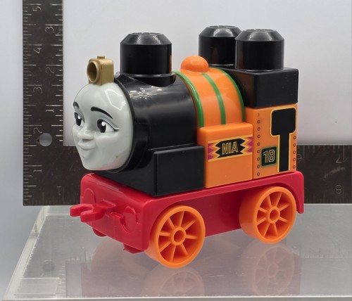 NIA MEGA BLOKS THOMAS THE TANK ENGINE 5 Piece Buildable Figure CLEAN - OOP RARE - Picture 2 of 15