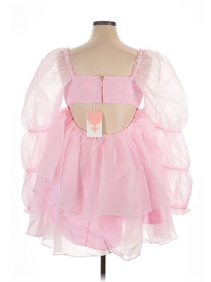 NWT Selkie Moonlight in Ballerina Pink Sheer Organza Puff  display picture 3