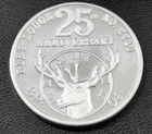 1986 Hawthorne Elks Lodge 25th Anniversary 1 Troy oz .999 Fine Silver Round