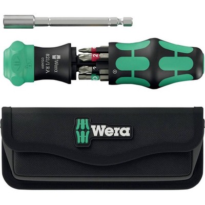 Wera Kraftform Kompakt 28 RA mit Tasche Bit-Schraubendreher 1/4