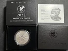 2022-W American Silver Eagle Coin - 1 Ounce .999 Silver w/COA & US Mint Box