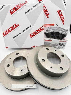 DIXCEL Front Brake Rotors & Pads Set For Subaru Sambar TT1 TT2 TV1 TV2 1999-2004