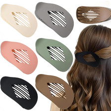 6 Pack Flat Hair Clips for Women   Non-Slip Duckbill Hair Barrettes for Thick 