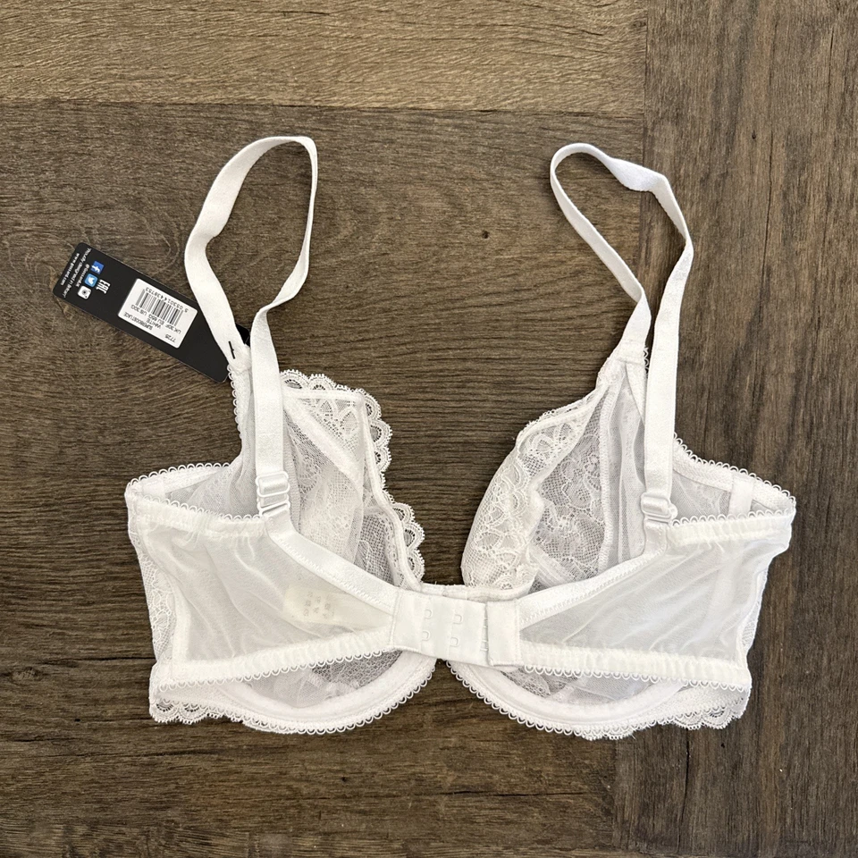 Sujetador de encaje sin relleno Gossard Superboost lencería blanca 7725 Foto 2 de 4