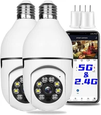 Foco Camara 360 Con Espia Oculta Vigilancia.Video WiFi Camaras Secretas Wireless