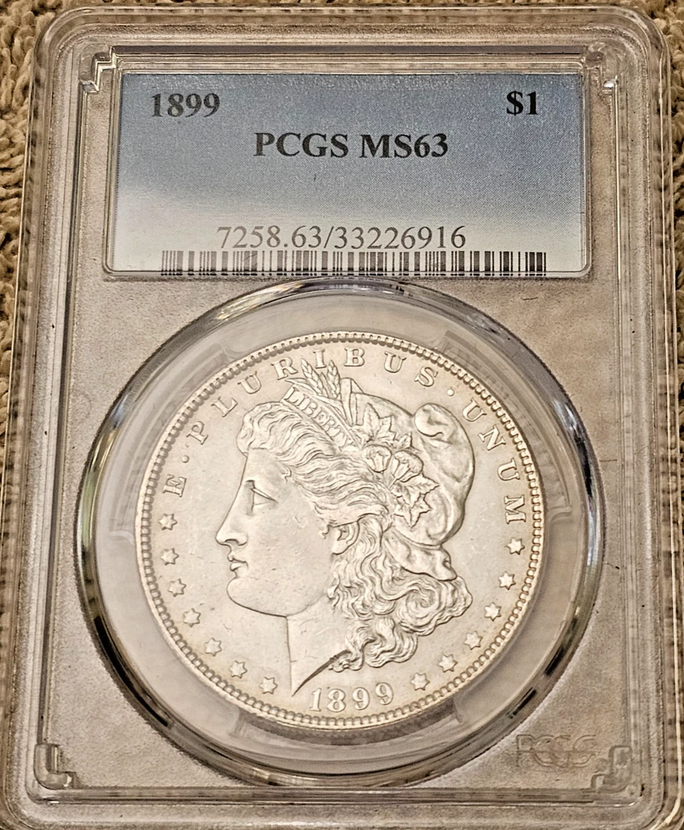 ★19世紀発行★ PCGS 1899-O MS63 モルガン 銀貨 ☆19世紀発行☆ PCGS 1899-O MS63 モルガン 銀貨 MS 63 Graded 1899 Year