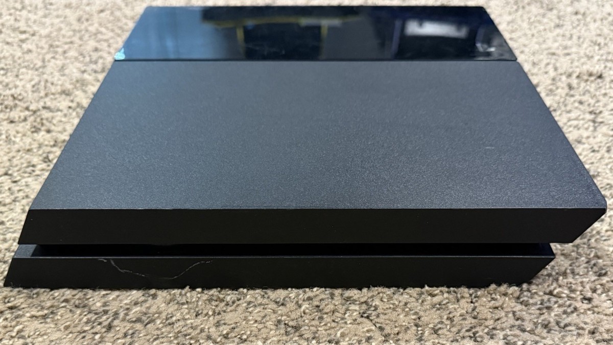 PlayStation 4 500GB Jet Black Console W/ Cables, Controller, And