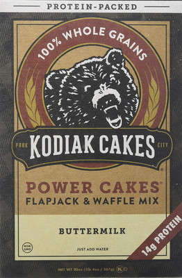 Kodiak Cakes Power Cakes Protein Packed Flap Jack & Waffle Whole Grain Mix Butte