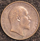 1909 Edward VII Farthing — photo from another recent sale
