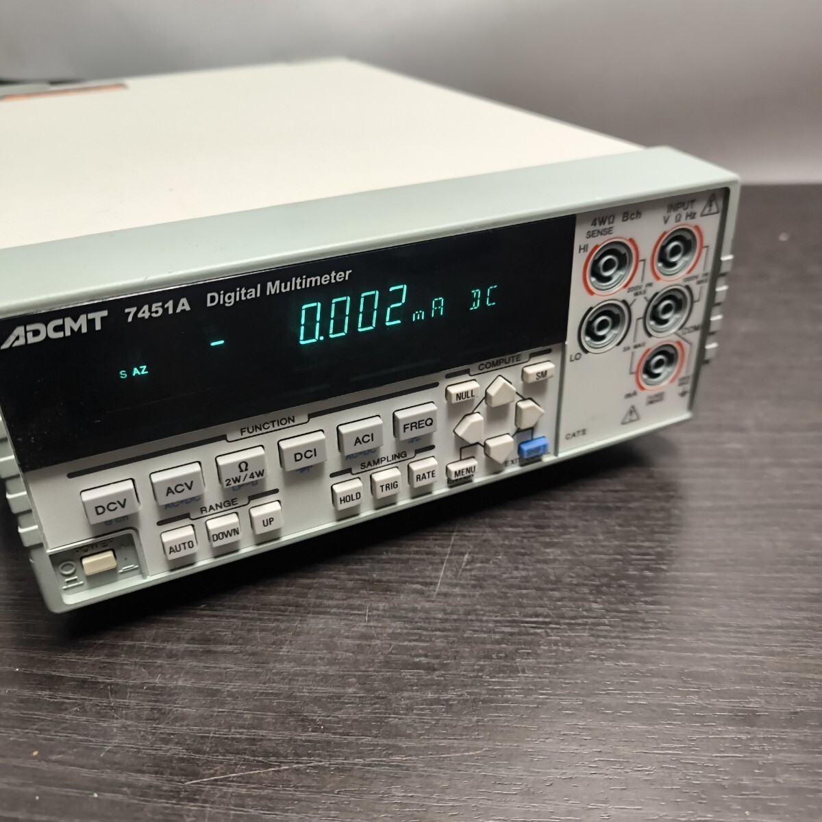 ADVANTEST ADCMT AD7451A 6.5‑Digit Digital Multimeter Tested Japan