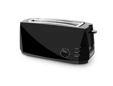 Elite Gourmet 4 Slice Long Slot Cool Touch Toas ter Color Black