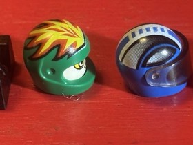 Lego Racers Helmet, Base & Head Lot From 4583, 4582, 4588, 8350 & 8389.