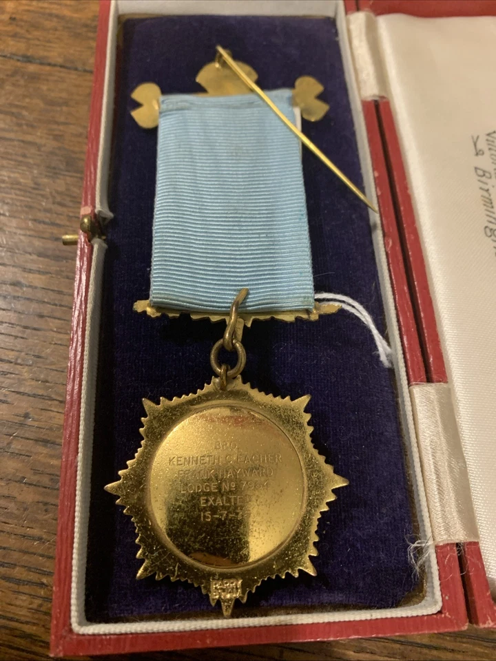 Masonic Roll Of Honor Medal In Original Old Box  - Image 3 of 4