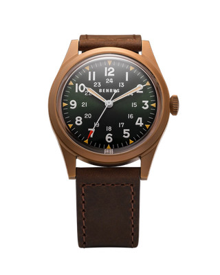 Benrus DTU-BR-G-038-03 DTU UB 38mm Bronze PVD Green Dial Field Automatic