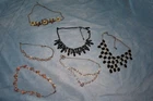 Vintage Costume Jewelry Lot Necklaces Bracelets Earrings Gold Silver Tone