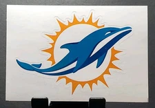 2017 A&A Global Industries NFL #19 Miami DOLPHINS football stickers NM/MT