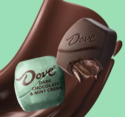 DOVE - DARK CHOCOLATE MINT CREAM INDIVIDUALLY WRAPPED-LIMITED VALUE BULK BAG NOW