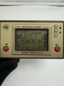 RARE VINTAGE SOVIET  MERRY COOK USSR  CHEF CATCH ELEKTRONIKA GAME & WATCH