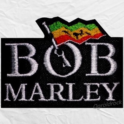 Bob Marley Young Face Embroidered Big Patch The Wailers Reggae Music for Back