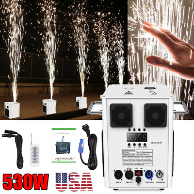 530W Large Cold Spark Machine DMX Firework Machine 6.6-9.8ft Wedding Stage Light