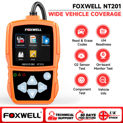Foxwell NT201 Automotive OBD2 Scanner Code Reader Check Engine Diagnostic Tool