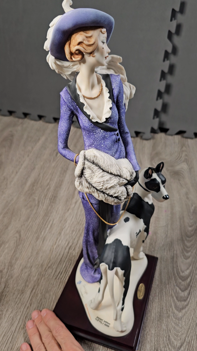 Giuseppe Armani Lady with Great Dane Figurine Limited Edition 429