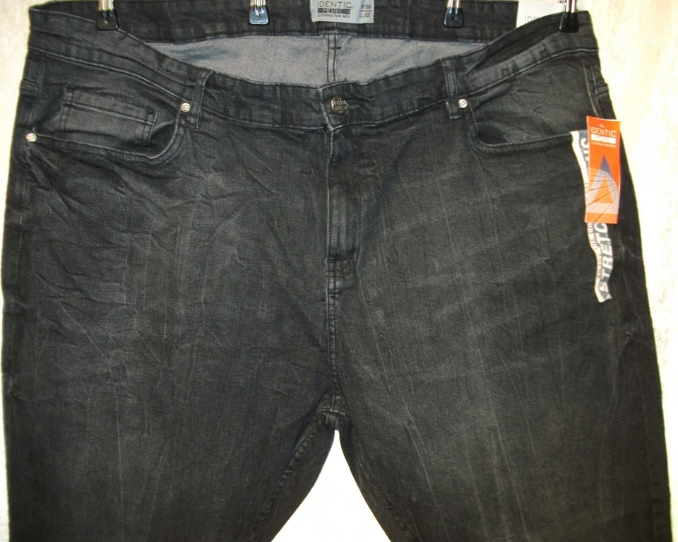 IDENTIC MORE SCHWARZ STRETCH JEANS HOSE Gr. 3XL W 50 L32 - Bild 2 von 2