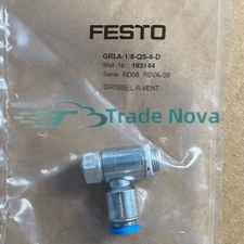 1PC Original FESTO GRLA-1/8-QS-6-D 193144 One-way Flow Control Valve