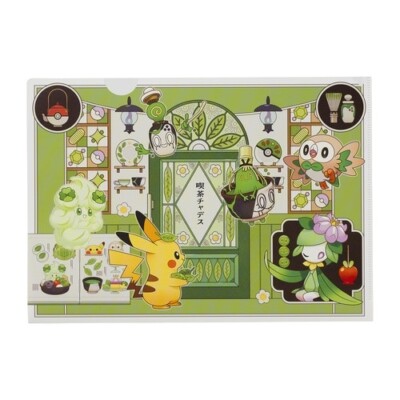 Pokemon Center Original Cafe Chadesu A4 Size Clear File Folder