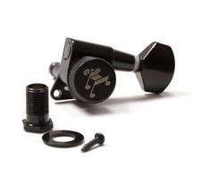 Genuine Tone Ninja 19:1 Locking Tuners, 7 String 4x3 set, Black