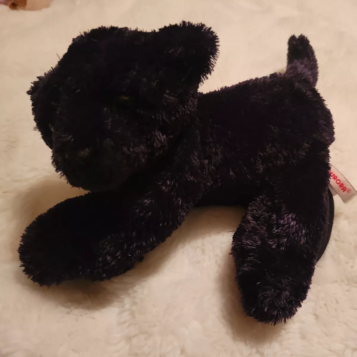 Black cat with green eyes stuffed best sale animal