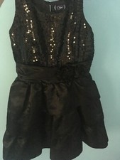 Chaps Youth Girls Dressy Black Dress Size 8