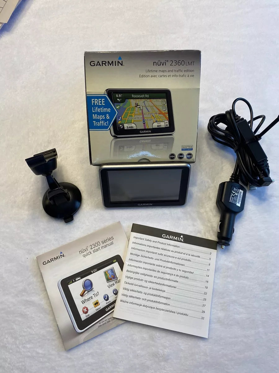 tilfældig Splendor slå Garmin Nuvi 2360 LMT Portable GPS WiFi Vehicle Car Bundle Working Lifetime  Maps | eBay