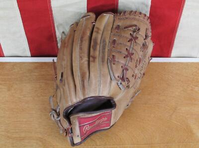 Vintage 1970s Rawlings Leather Baseball Glove Mitt HOF Vintage 1970s Rawlings Leather Baseball Glove Mitt HOF