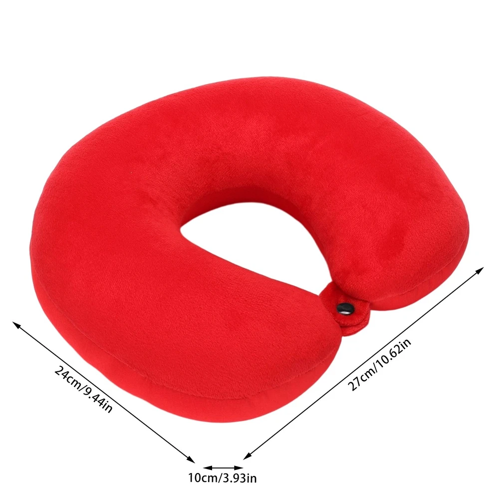Memory Foam Travel Pillow for Neck Support in Car Home or Office