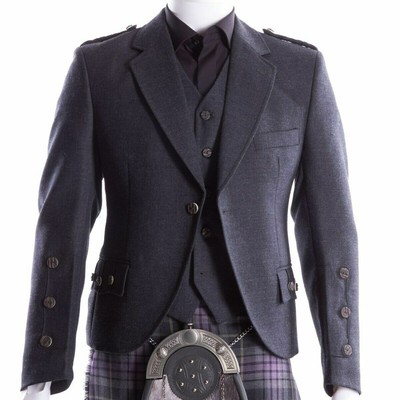 charcoal kilt jacket