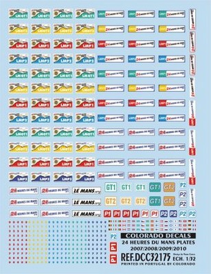 DECALS 1/24 PLAQUES 24H DU MANS 1991 - T88 - Minicars Collection